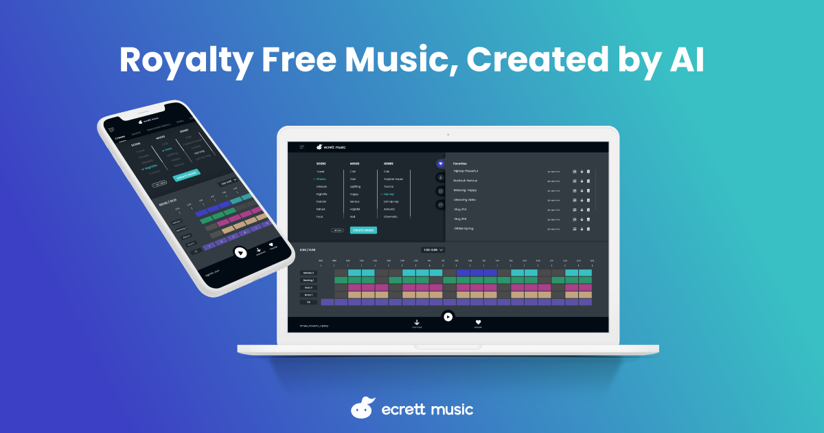 Easy way to create royalty free music - ecrett music